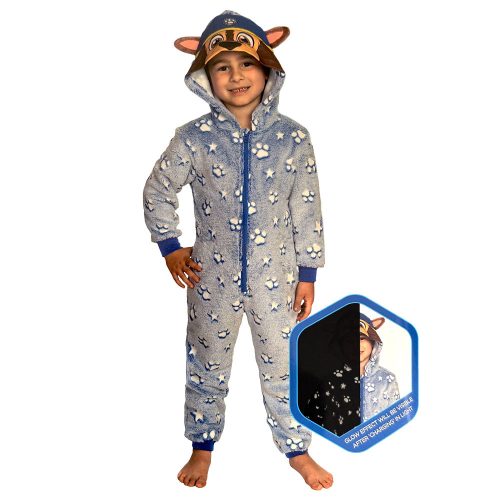 Paw Patrol im Dunkeln leuchtender langer Kinderpyjama, Overall 110/116 cm