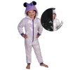 Disney Minnie Im dunkeln leuchtender Kind langer Schlafanzug, Overall 122/128 cm