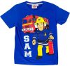 Feuerwehrmann Sam Kinder Kurzärmliges T-Shirt 2er-Set 122/128 cm