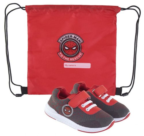 Spiderman Straßenschuhe mit Turnbeutel 24