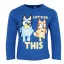 Bluey Let's Do Blue Kinder Langarmshirt, Oberteil 6 Jahre / 116 cm