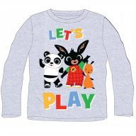 Bing Play Grey Kinder Langarmshirt 5 Jahre / 110 cm