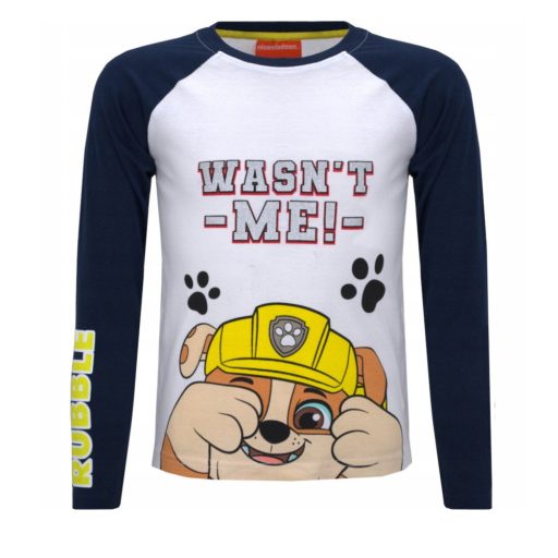 Paw Patrol Schwarzes Kinderlangarmshirt, Oberteil 110 cm