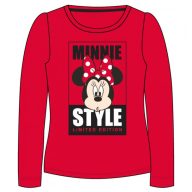   Disney Minnie Style Red Kinder Langarmshirt, Top 3 Jahre / 98 cm