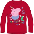 Peppa Wutz Something New Red Kinder-Langarmshirt, 6 Jahre / 116 cm
