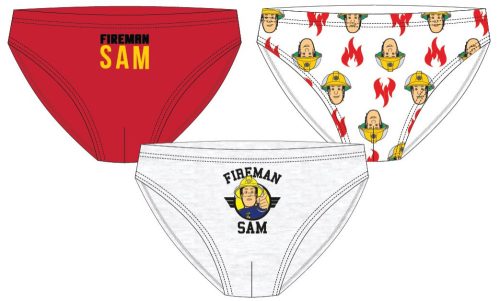 Feuerwehrmann Sam Flame Kinder Unterwäsche, Unterhose 3 Stück/Packung 122/128 cm