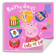   Peppa Wutz Rainy Fun Magisches Handtuch Gesichtstuch, Handtuch 30x30cm