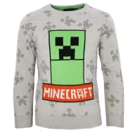 Minecraft Grey Kinder Strickpullover 6 Jahre