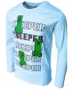 Minecraft Creeper Kinder langärmeliges T-Shirt, Oberteil 9 Jahre