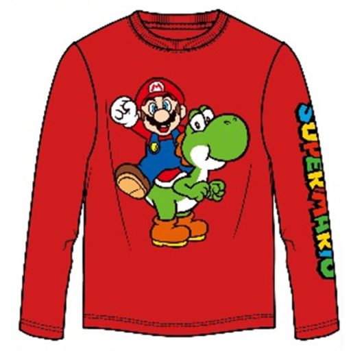 Super Mario Yoshi Kinder Langarmoberteil 11 - 12 Jahre / 146 - 152 cm