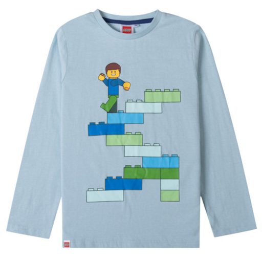 Lego Block Light Blue Kinder Langarmshirt, Oberteil 3 Jahre / 98 cm