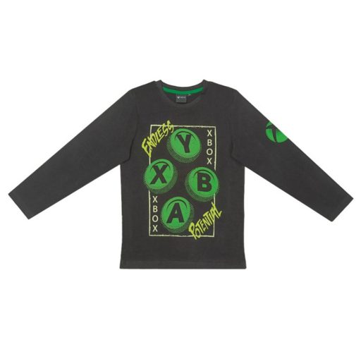 Xbox Endless Black Kinder Langarmshirt, Oberteil 8 Jahre / 128 cm