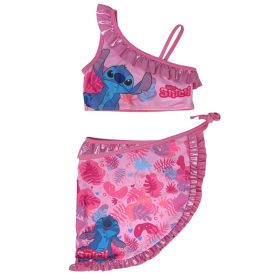   Disney Lilo und Stitch Tropic Pink Kinder-Bikini und Sarong-Set 6/8 Jahre