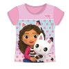 Gabby's Dollhouse Pandy Light Pink  Pandy Light Pink Kinder Kurzarm-T-Shirt, Oberteil 5 Jahre