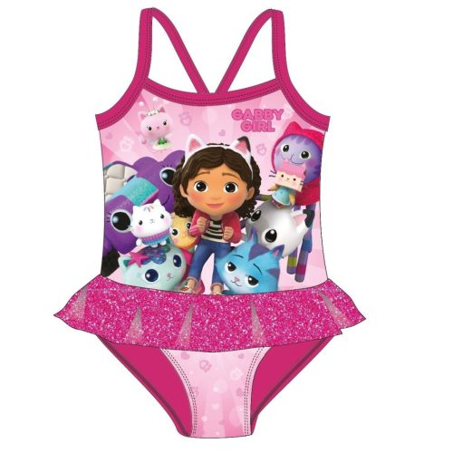 Gabby's Dollhouse Mates Kinder Badeanzug, Schwimmen 3 - 4 Jahre / 98 - 104 cm