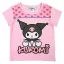 Hello Kitty Kuromi Light Pink Kinder-Kurz-T-Shirt, Oberteil 4 Jahre