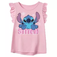   Disney Lilo und Stitch Tiny Smile Light Pink Kinder Kurzarm-Shirt, Oberteil 6 Jahre / 116 cm