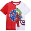 Avengers Team Red Kinder Kurzarmshirt, Oberteil 8 Jahre / 128 cm