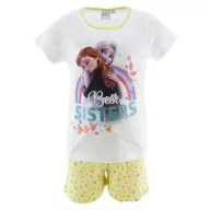   Disney Eiskönigin Best Sisters White Kinderkurzpyjama 4 Jahre / 104 cm