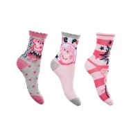Peppa Wutz Sparkle Steps Grey Kinder Socken 31/34