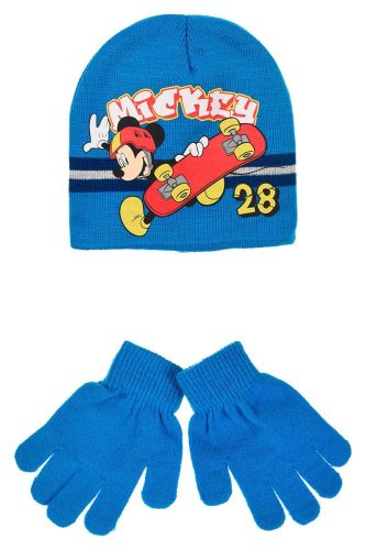 Disney Mickey Skate Kinder Mütze + Handschuhe Set 52 cm