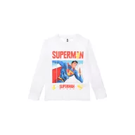   Superman White Kinder Langarmshirt, Oberteil 4 Jahre / 104 cm