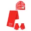 Hello Kitty Bow Red Kinder Mütze + Schal + Handschuh Set 52 cm