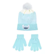   Disney Lilo und Stitch Ombre Blue Kinder Mütze + Handschuh Set 52 cm