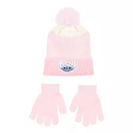   Disney Lilo und Stitch Ombre Pink Kinder Mütze + Handschuh Set 52 cm