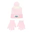 Disney Lilo und Stitch Ombre Pink Kinder Mütze + Handschuh Set 52 cm