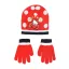 Hello Kitty Cute Dots Red Kinderhut + Handschuhset 54 cm