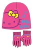 Hello Kitty Kinder Mütze + Handschuh Set 52 cm