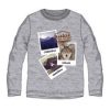 Ushuaia Pictures  Graues Herren T-Shirt für zu Hause S
