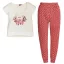Ushuaia Tiny Flowers Hirsch Damen Pyjama M
