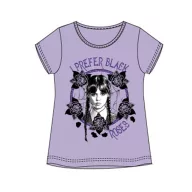 Wednesday Black Roses Kinder Kurzarmshirt, Oberteil 6 Jahre