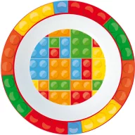 Farbe Bricks Mikrotiefe Platte mit Lego-Muster 16 cm