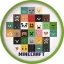 Minecraft Crafters rutschfester Mikro-Kunststoffteller