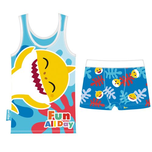 Baby Shark Fun Day T-Shirt + Boxer Set, Kurzer Schlafanzug 2-7 é Jahre
