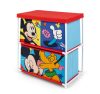 Disney Mickey, Pluto Spielzeug-Aufbewahrungsregal mit 3 Fächern 53x30x60 cm