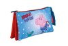 Peppa Wutz Rocket 3-Fächer Federmäppchen 21 cm