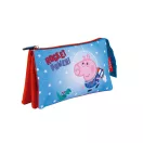 Peppa Wutz Rocket 3-Fächer Federmäppchen 21 cm