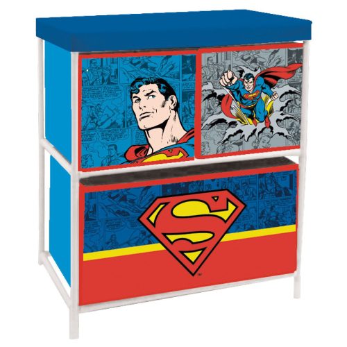 Superman Spielzeug-Aufbewahrungsregal mit 3 Fächern 53x30x60 cm