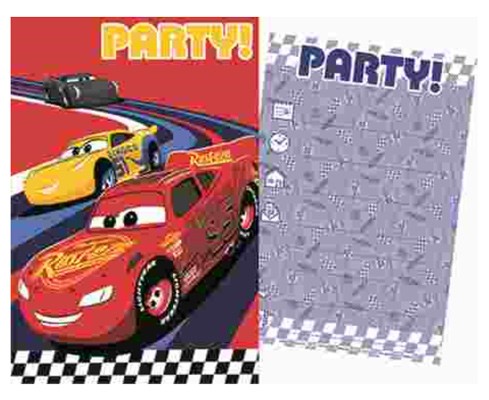 Disney Cars Party Einladungskarte