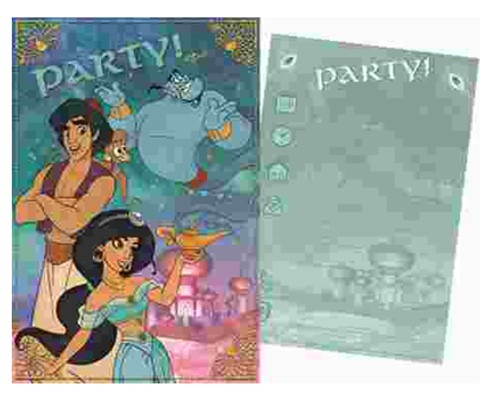 Disney Aladdin Party Einladungskarte