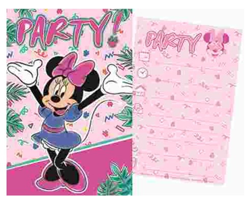 Disney Minnie Party Einladungskarte
