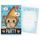 Emoji  Blue Party Einladung