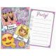 Emoji  Lila Party Einladung