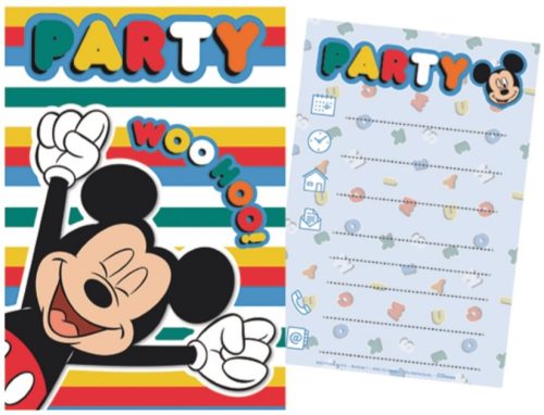 Disney Mickey Party Einladungkarte
