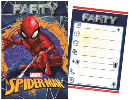 Spiderman Party Einladungkarte