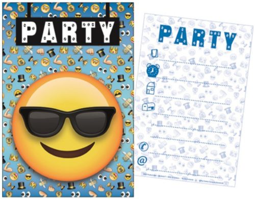 Emoji Party Einladungkarte